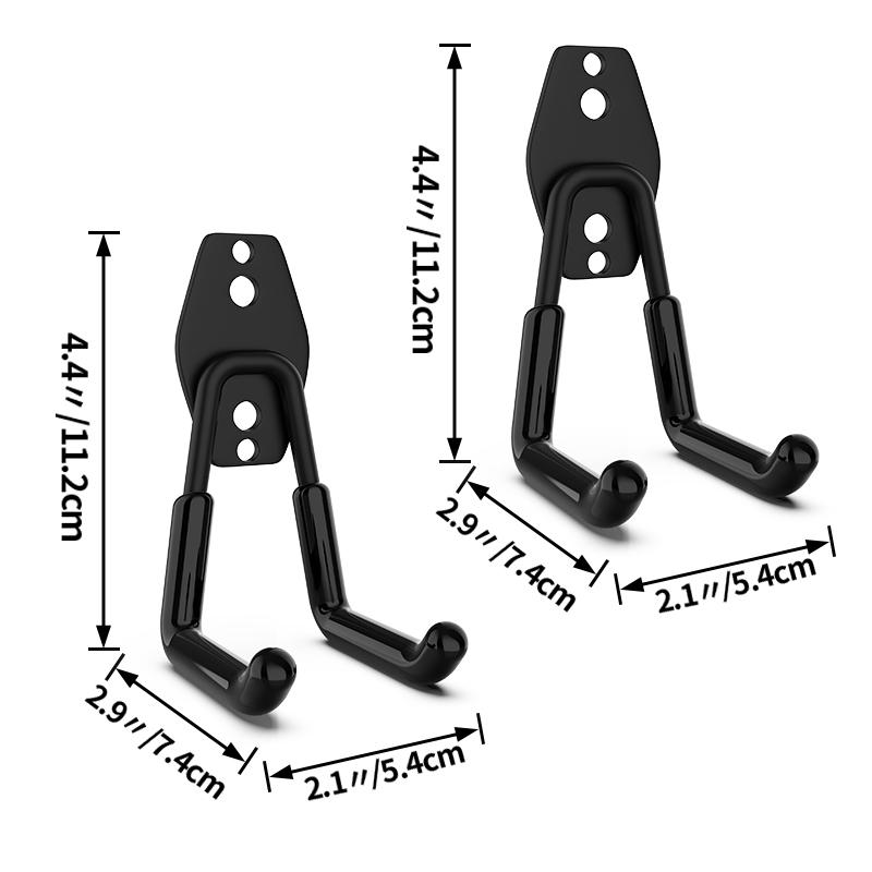 

Сверхпрочный металлический крюк 5 размеров Крюки-органайзер для гаража Настенный держатель для велосипеда Противоскользящий крюк для хранения Лестницы Садовый инструмент