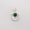 Green Onyx Cab Gemstone 925 Sterling Silver Jewelry Designer Pendant 1.2" For Her PP-68-23