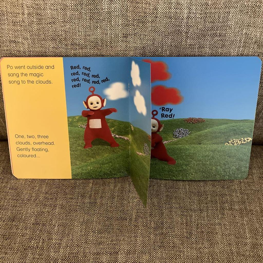 [USED] Teletubbies, Foreign Books, 2 PO Picture Books, 1 Coloring Book, Rare