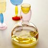 Handmade High Borosilicate Colored Glasses Creative Goblet Champagne Contrasting Color Bordeaux Burgundy Red Wine Cups Decanter