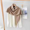 Winter Warm Shawl Wraps for Women Knitted Solid Color Knotted Cardigan Cape Soft Triangle Scarf Wrap Travel Elegant Tops Poncho