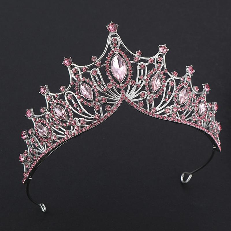 Baroque Queen Tiaras and Crowns Rhinestone Diadem for Bridal Princess Wedding Crown Hair Jewelry Party Birthday Accessories