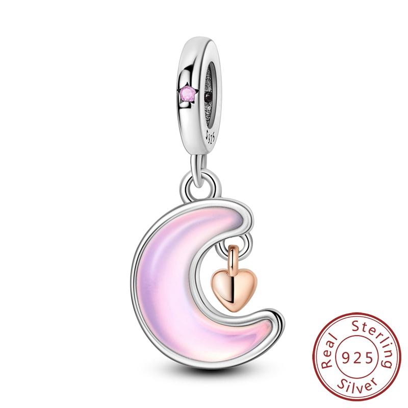 Copper Colorful Zircon Charm Bead Charms Pendants Compatible With Authentic Bracelets Do It Yourself Making Gift