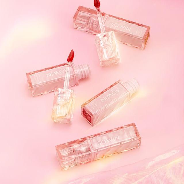 SOWIN - Glass Glow Lasting Lip Gloss - 4 Colors 01 Amber Dew - 3g