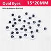 100pcs/bag Plastic Wiggling Moving Eyes 3D Kindergarten Handmade Dolls Eyes Dolls Activity Eyes