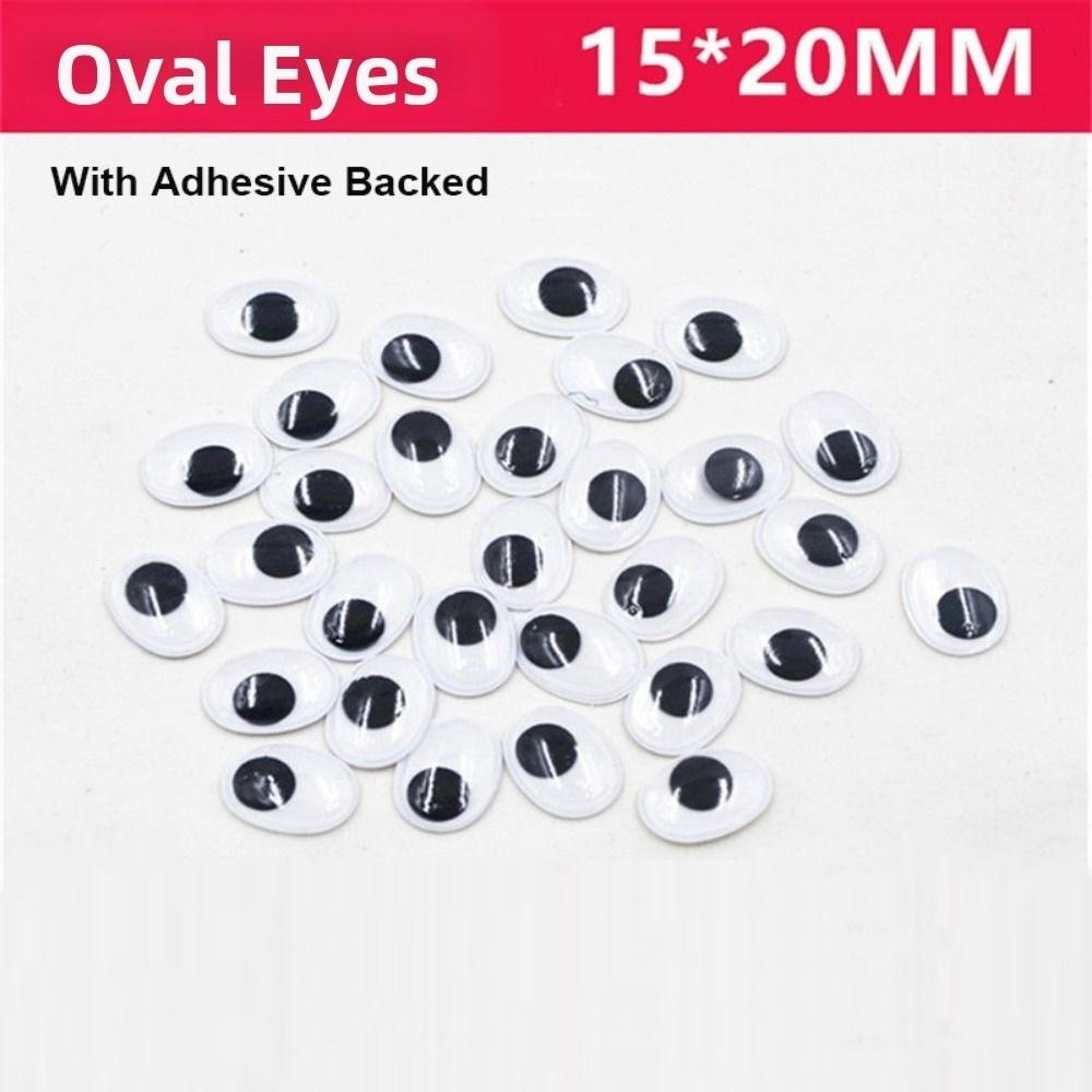 100pcs/bag Plastic Wiggling Moving Eyes 3D Kindergarten Handmade Dolls Eyes Dolls Activity Eyes
