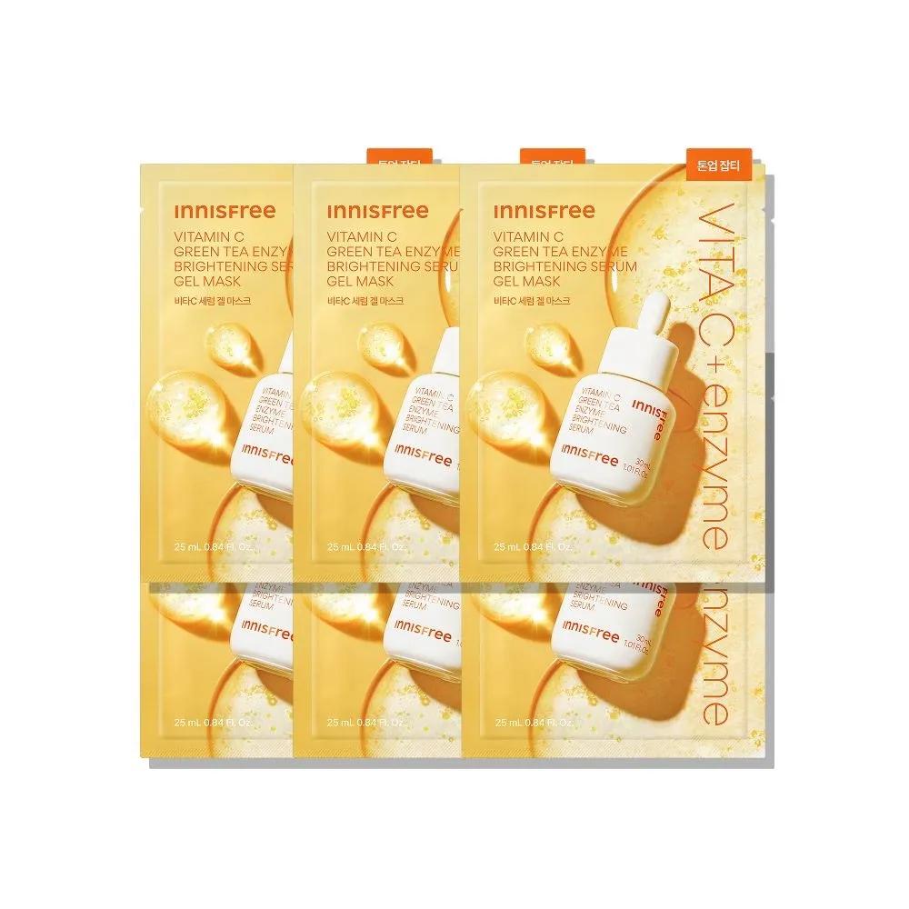 Innisfree Serum Gel Mask 25mL 6pcs (Select 1 of 3) Vitamin C Serum