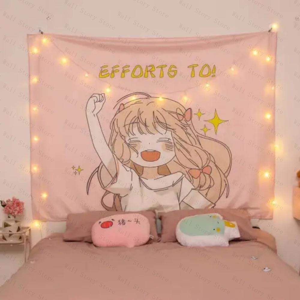 Tsukino Usagi Tapestry Anime Wall Art Hanging Tapestry Kawaii Room Decor for Dorm Bedroom Tapestry Home Decoration Tapestry