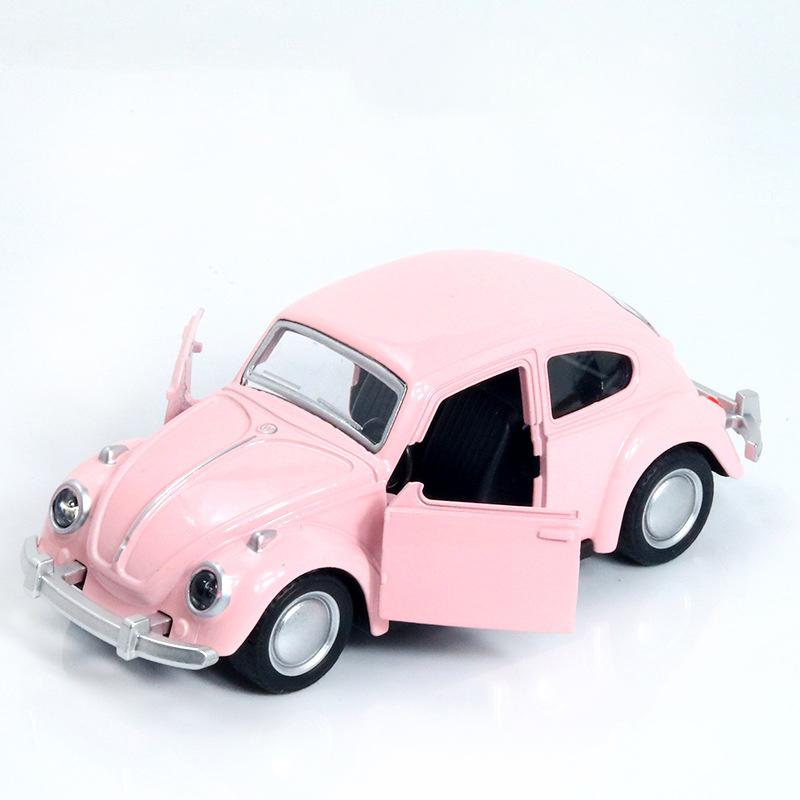 Alloy Car Model Beetle Vintage Door Opening Children'S Toy Motorcar Cake Decoration Collection Accessories For Boy Gift