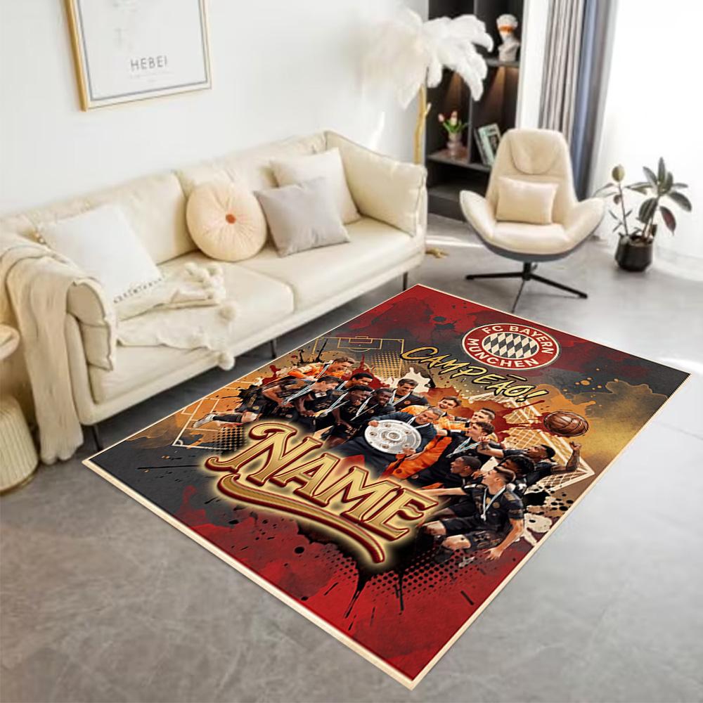 Bayern Munich Soccer Art Carpet Perfect for Entryway Kitchen Decorate Room Outdoor Anti-slip Rug Decorate Offices