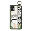Panda Cartoon Phone Case For UMIDIGI A11 Pro Max Soft Case Wristband Ring Dirt-resistant Silicone Shockproof Wrist Strap