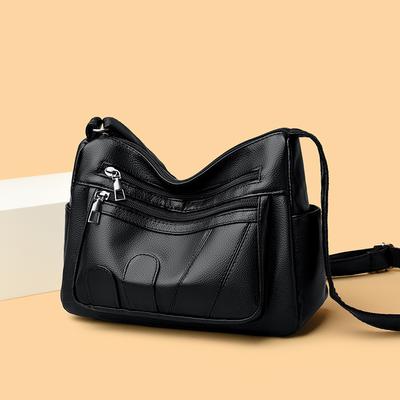 PU Crossbody Bag Middle-aged Mother Bag Women's Shoulder Bag
