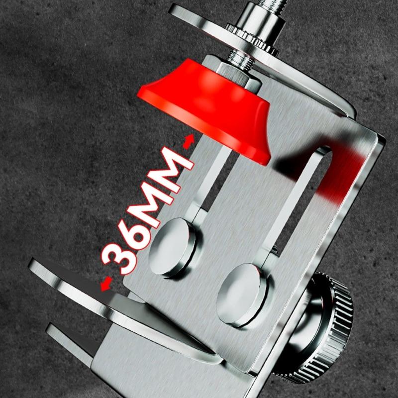 Woodworking Cabinet Door Installation Jig Cabinet Closet Door Quick Positioning Tool Stainless Steel Adjustable Clamping