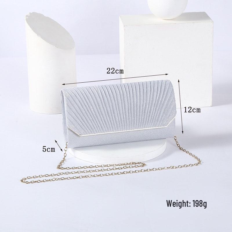 Rhinestone Glitter Evening Clutch: Elegant Square Crossbody Handbag