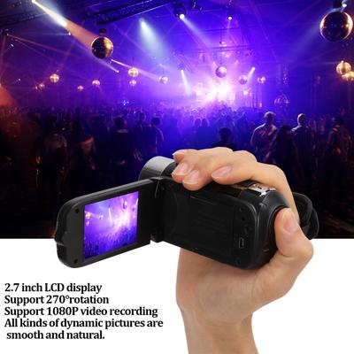 Videokamera Camcorder Full HD Kamera Recorder 270 Rotation 2,7 Zoll Farbbildschirm 16-facher Digitalzoom Camcorder