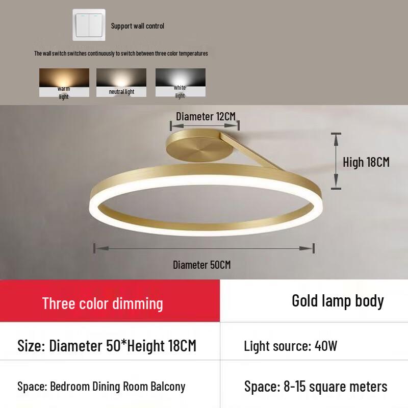 UOSU Modern Minimalist LED Ceiling Lamp