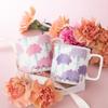 Tasse NARUMI Dozen Flowers avec Œillet Floral Mignon Cadeau Parfait pour Micro-ondes et Lave-vaisselle Produit Cadeau Couvercle, 290cc, Violet, Motif, Motif,