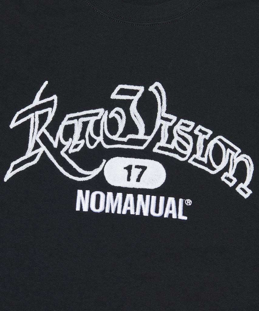 Nomaenyueol Raw Chain Stitched T-Shirt - Black