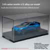 Simulation 1/43 Alston Martin V12 Alloy Sports Car Model Collection Ornaments with Display Box Metal Miniature Voiture Toy Gift