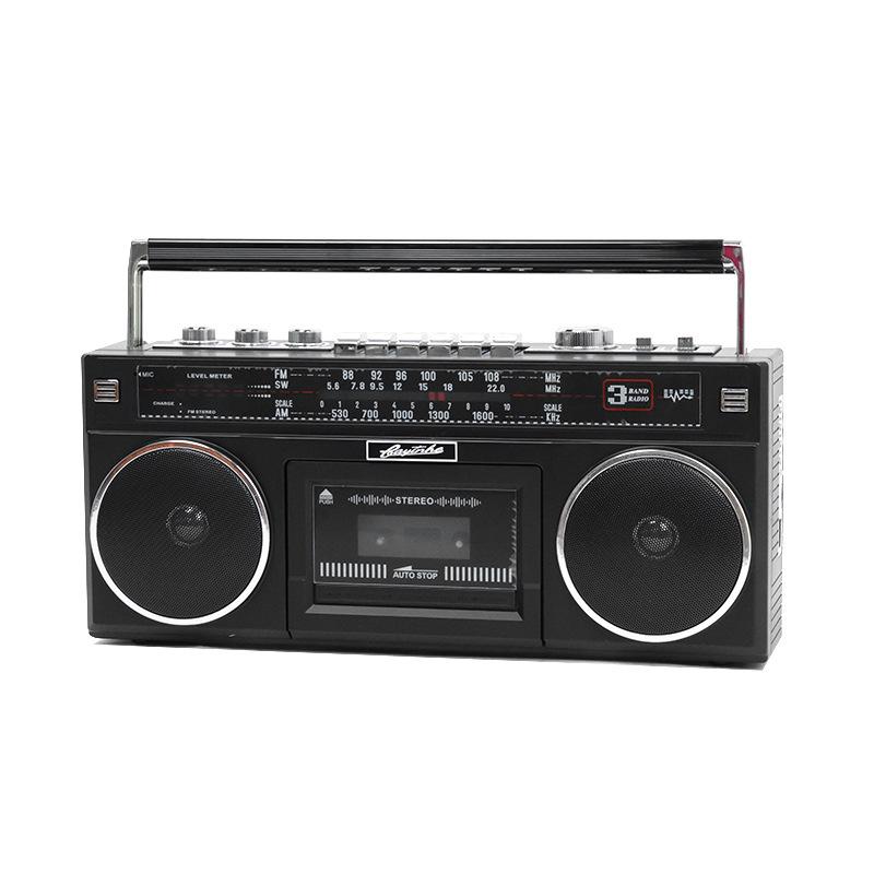 Vintage Multifunctional Cassette and Radio Recorder Stereo Player