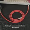 Benutzerdefiniertes DIY Handgefertigtes USB-C Weißlicht Magnetisches Mechanisches Tastatur Ladekabel für 8K Gaming