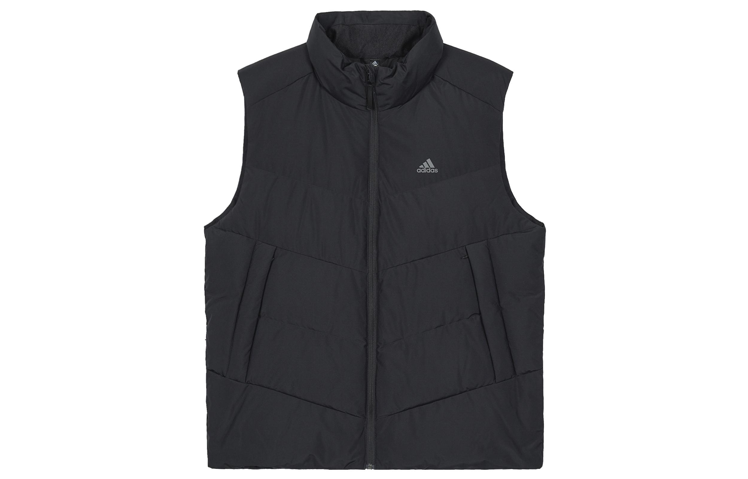 Adidas Down Vests Men s Black Stand Collar Moderate Other IS0368 S