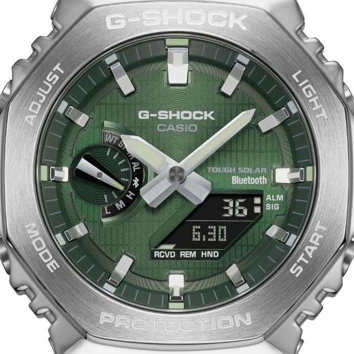 Casio Smartphone Link Solar Watch Black Overseas Model G-SHOCK G-STEEL Analog-Digital GBM-2100A-1A3 Men's [Used]