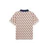 MLB Los Angeles Dodgers All Over Print Casual Short Sleeve Polo Shirt Unisex Tops White 3LPQM0133-07CRS