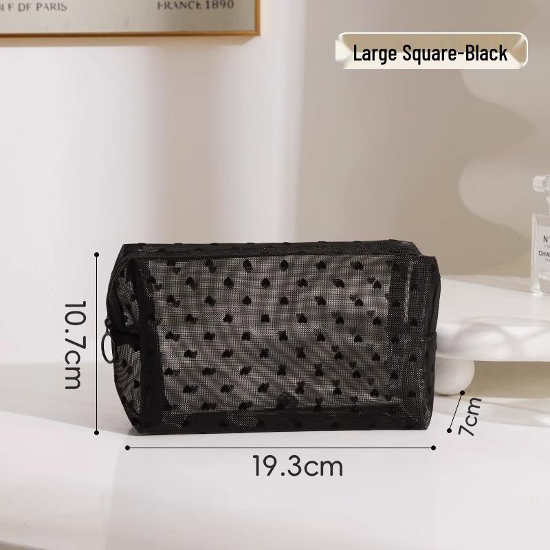 2025 New Women's Mini Mesh Cosmetic Bag: Lipstick Touch-up & Card Holder
