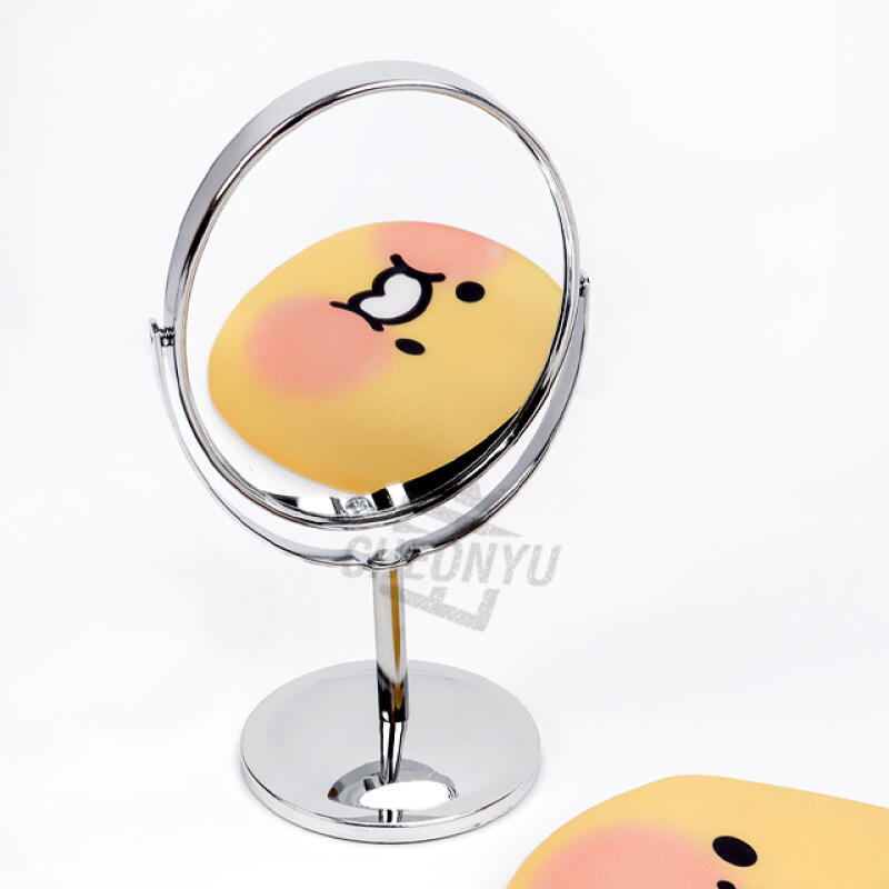 [Unbranded] Double-Sided Table Mirror (with Magnifier)