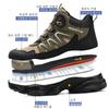 New anti-smash and anti-piercing comfortable labor urance boots fashionable lazy knob non-slip and wear-resistant safety work boots men