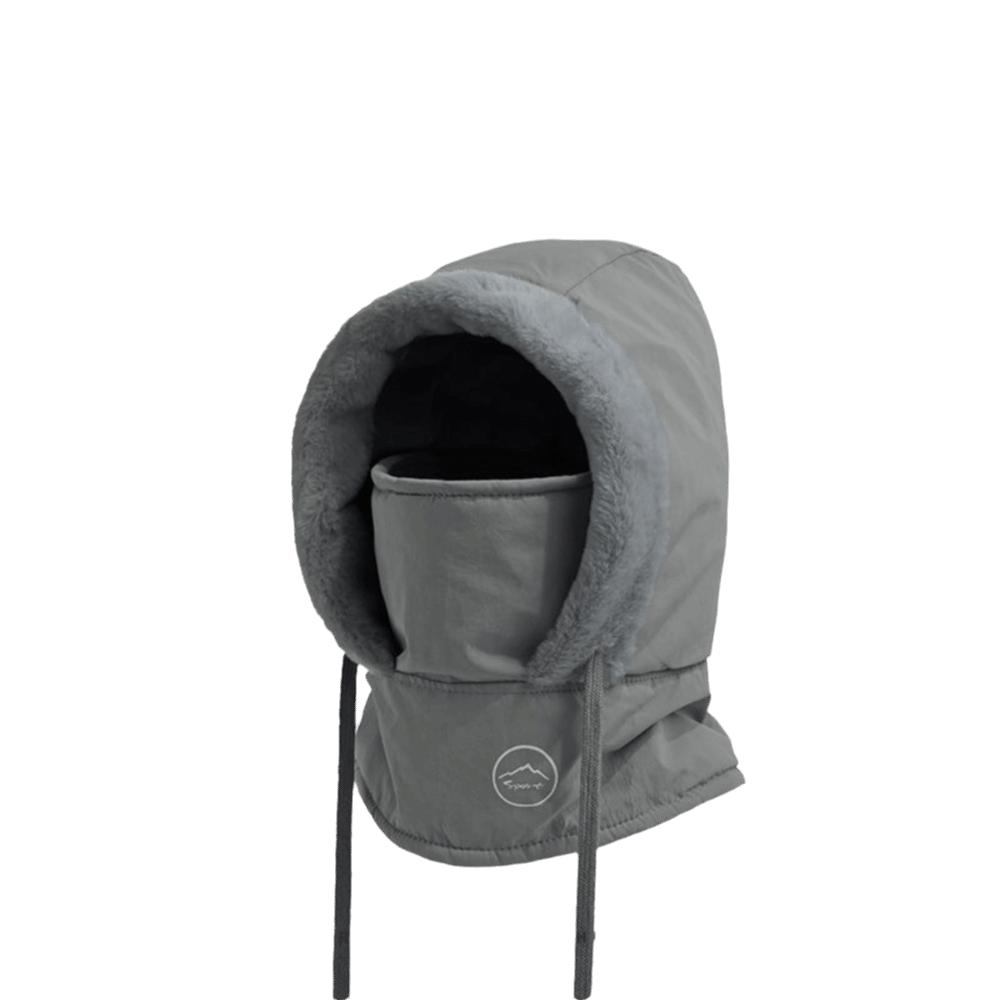 Windproof Beanies Cap Plush Ear Protection Hat Fashion Integrated Mask Scarf Hat Set  for Women