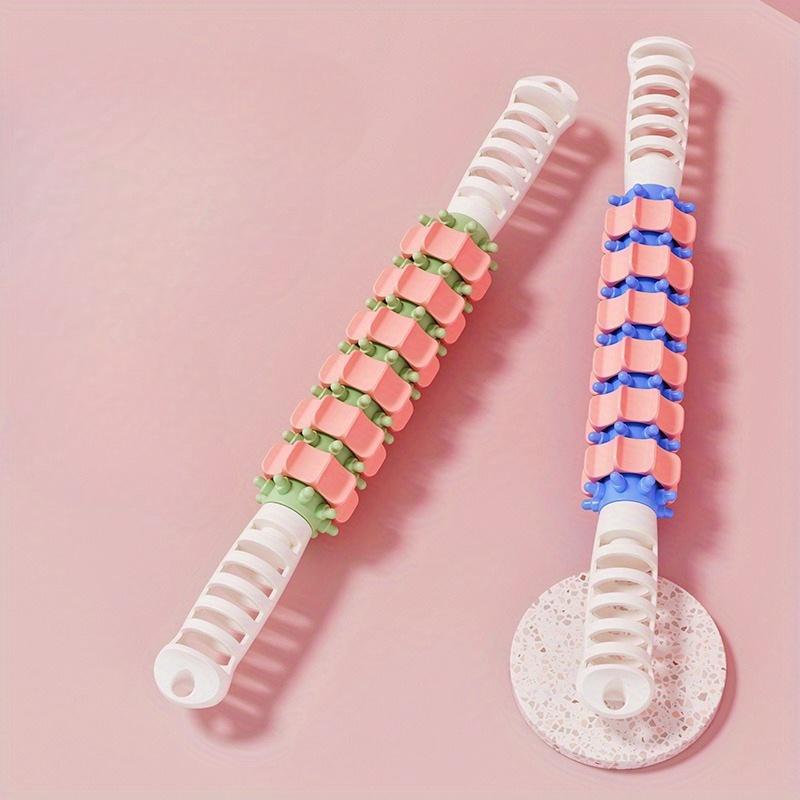 1pc Ergonomic Handheld Massage Roller Stick – Deep Tissue Muscle Relief for Neck, Shoulders, Back & Legs – Yoga & Fitness Recovery Tool, PP Material