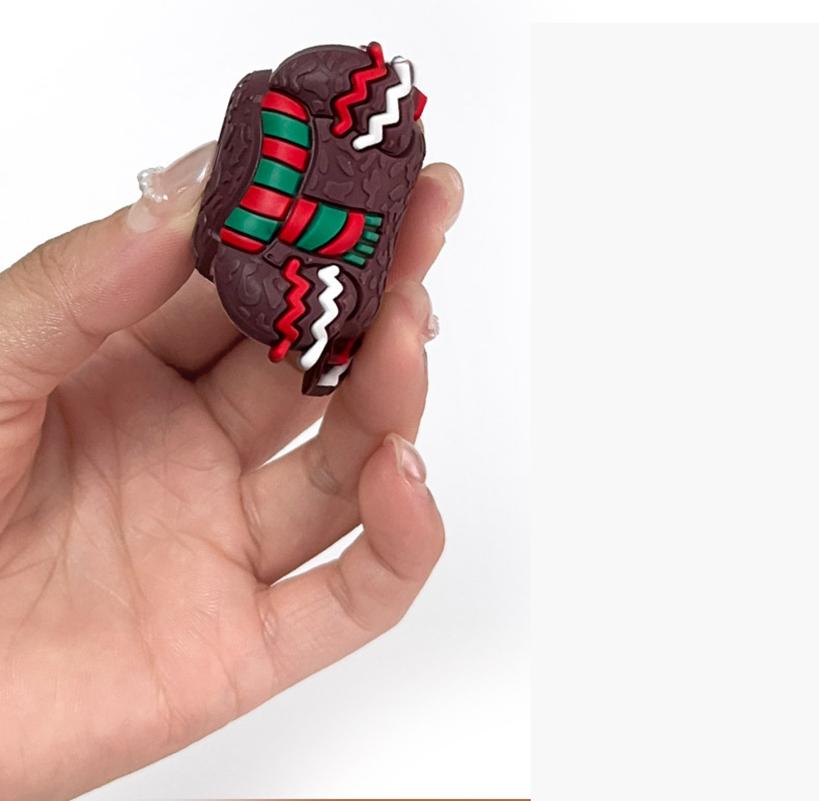 16pcs Gingerbread Man Ornaments, Hanging Christmas Tree Decorations, PVC Material, Festive Holiday Decor for Home & Party