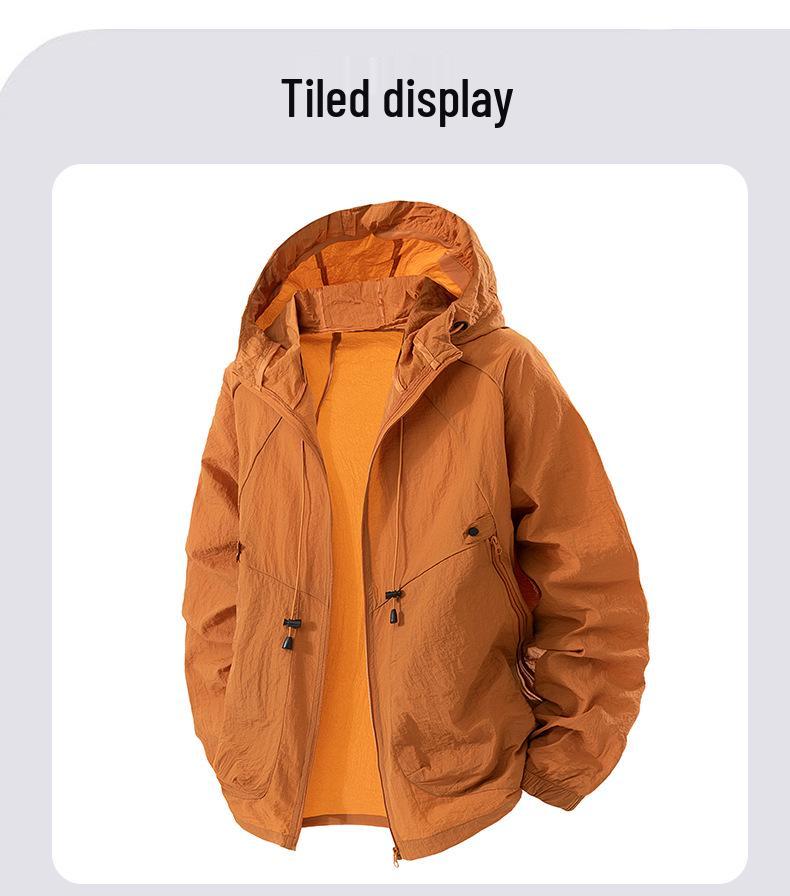 Men's Trendy UV Protection Hooded Jacket - Lightweight Summer Sun Protection