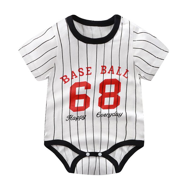 Summer Baby Rompers with Cartoon Prints – Lightweight Newborn Rompers less