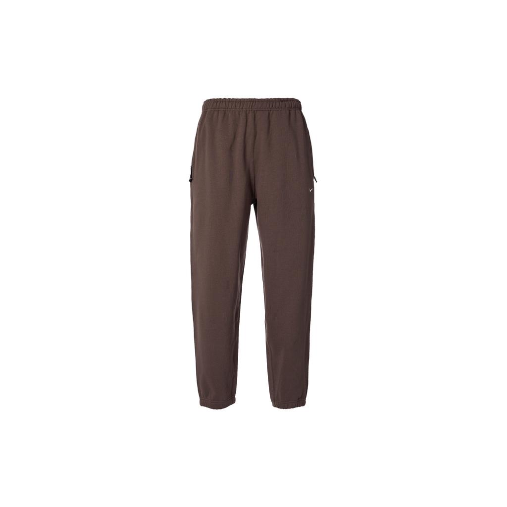 New Nike Solo Swoosh Men's Fleece Pants Brown DX1365-237