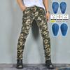 Mens Motorcycle Riding Jeans With Silicone Padding Camo Stretch Fit Crash Protection Off-Road Street Use