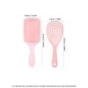 Pink Hair Brush Combo Set 2 Styles Soft Bristles for Effortless Detangling and Everyday Hair Styling Needs
