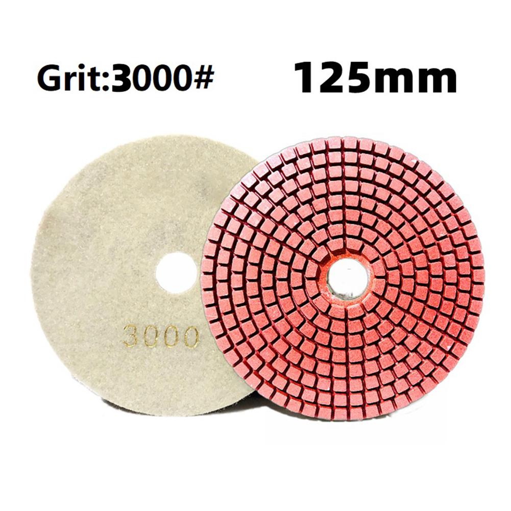 1pc 5 Inch 125mm Polishing Pads Wet/Dry Flexible Grinding Sanding Discs For Granite Stone Concrete Marble Polishing
