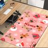 Custom Name Christmas Printed Carpet, for Office Chair Living Room Bedroom Kitchen Room Decor Gifts.