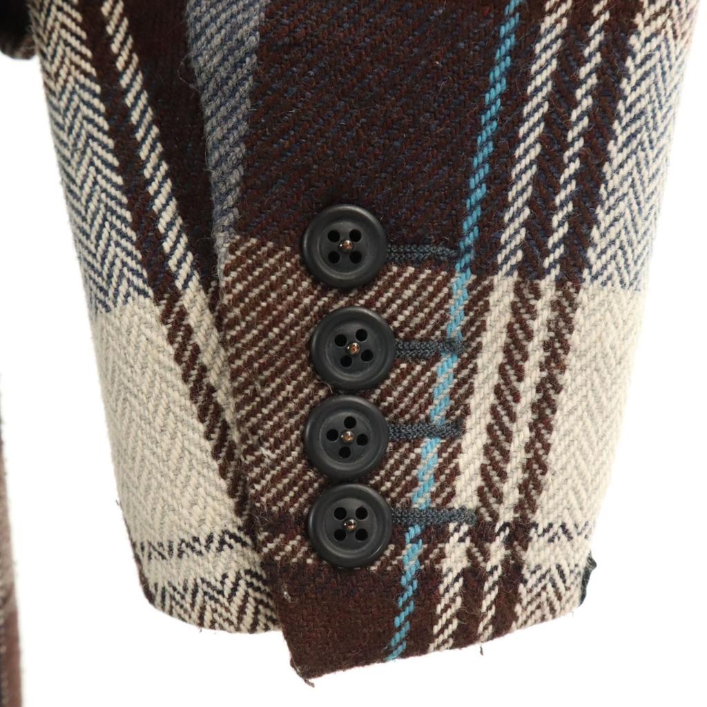 DIESEL check coat M Brown Men's Used