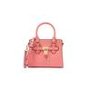 MK Hamilton Series Gold Lock Leather And Faux Leather Mini Tote Shoulder Crossbody Bag Women Bags Orange Pink 35H3GHMC0L-654