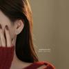 E173 -S925 Sterling Silver Snowflake Series Earrings for Women Fashionable Light Luxury Design Christmas Jewelry Gift