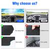 Compatible with Dash Cover - 2024 Dodge Ram 1500 2500 3500 Dashboard Mat Cover Sunshade Nonslip Mesh Protector No Glare