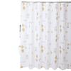 Shower Curtains Painting Print Peva White Bathroom Curtain Waterproof Mildew Proof Modern Style With Hooks For Toilet 200Cm
