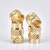 M2 M2.5 M3 M4 M5 M6 M8 Inserti Filettati in Ottone Riscaldabili Double Twilled Filettatura Zigrinata Inserti per Stampante 3D Dadi a Fusione a Caldo Punte per Saldatura