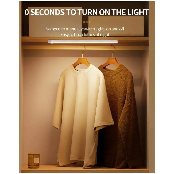 Motion Sensor LED Cabinet Light Rechargeable Versatile Use Portable Cordless Magnetic for Kitchen Bedroom Detector Light