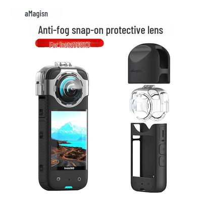 Amai Insta360 X3 Anti-Fall & Anti-Fog Snap-On Protective Lens Cover