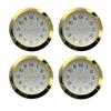 Pack of 4 55mm Quartzs Clock Component Insert with Arabic and Roman Numerals for DIY Projects Clock Making Supplies